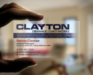 Design de Carte de Visite par AFHUN pour Clayton Drainage Earthworks | Design : #6918953