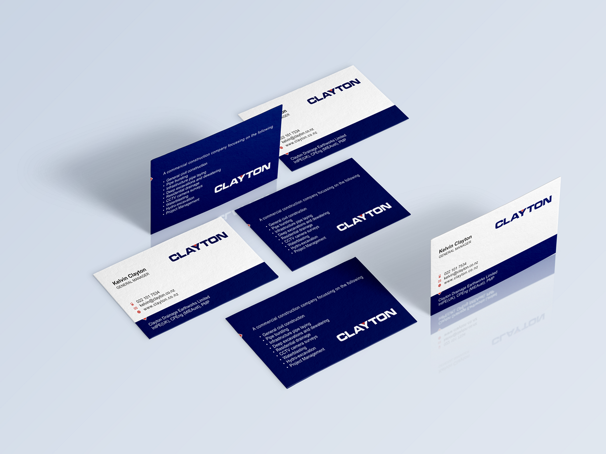 Design de Carte de Visite par HYPdesign pour Clayton Drainage Earthworks | Design #5545172