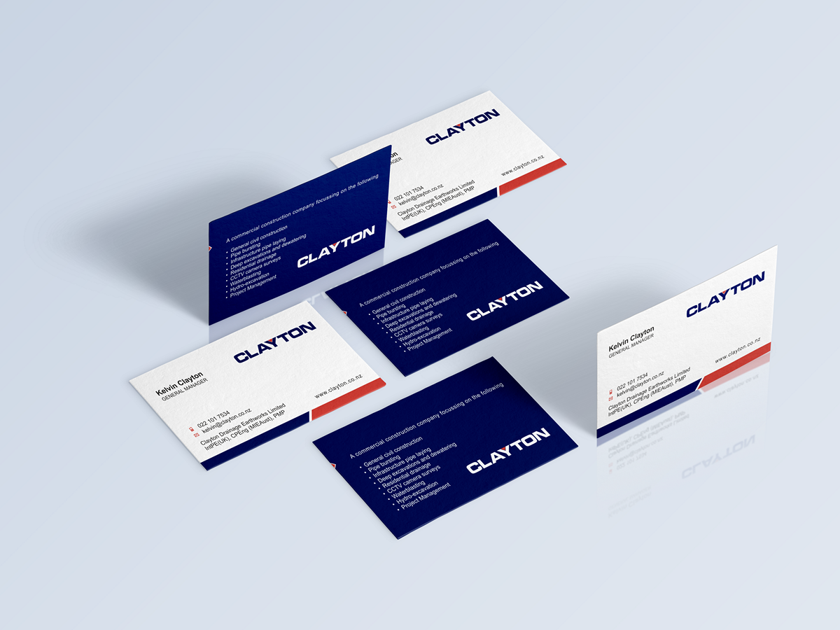 Design de Carte de Visite par HYPdesign pour Clayton Drainage Earthworks | Design #5545174