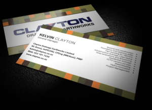 Business Card Design by Elmar for Clayton Drainage Earthworks | Design: #6899125
