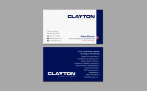 Design de Carte de Visite par chandrayaan.creative pour Clayton Drainage Earthworks | Design : #6934725