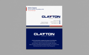 Design de Carte de Visite par chandrayaan.creative pour Clayton Drainage Earthworks | Design : #6934726