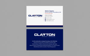 Design de Carte de Visite par chandrayaan.creative pour Clayton Drainage Earthworks | Design : #6934727