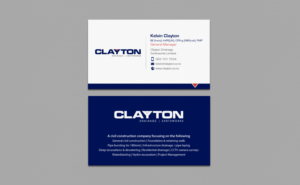 Design de Carte de Visite par chandrayaan.creative pour Clayton Drainage Earthworks | Design : #6934728