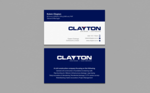 Design de Carte de Visite par chandrayaan.creative pour Clayton Drainage Earthworks | Design : #6934734