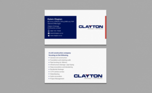 Design de Carte de Visite par chandrayaan.creative pour Clayton Drainage Earthworks | Design : #6934737