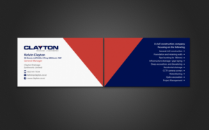 Design de Carte de Visite par chandrayaan.creative pour Clayton Drainage Earthworks | Design : #6947190