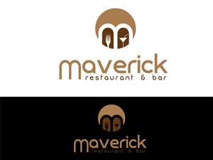 Maverick Restaurant & Bar | Logo Design by Dan D