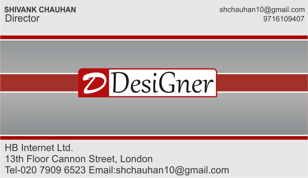 Diseño de Tarjeta de Presentación por Shivank Chauhan para este proyecto | Diseño #1532094