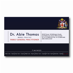 Business Card Design by Sparsha