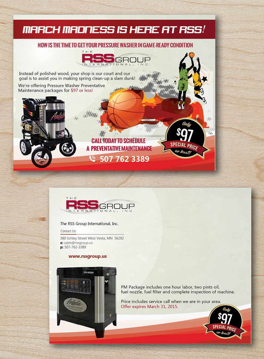 Design de Carte Postale par alex989 pour The RSS Group International, Inc. | Design #5551387