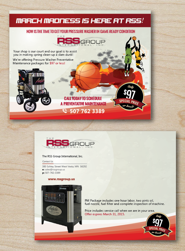 Postcard Design by alex989 for The RSS Group International, Inc. | Design #5596840