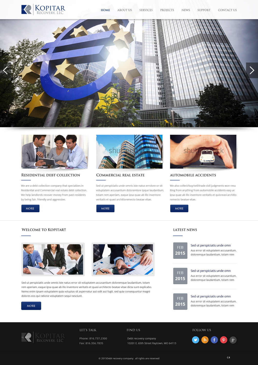 Diseño Web por pb para kopitar recovery llc | Diseño #5564560