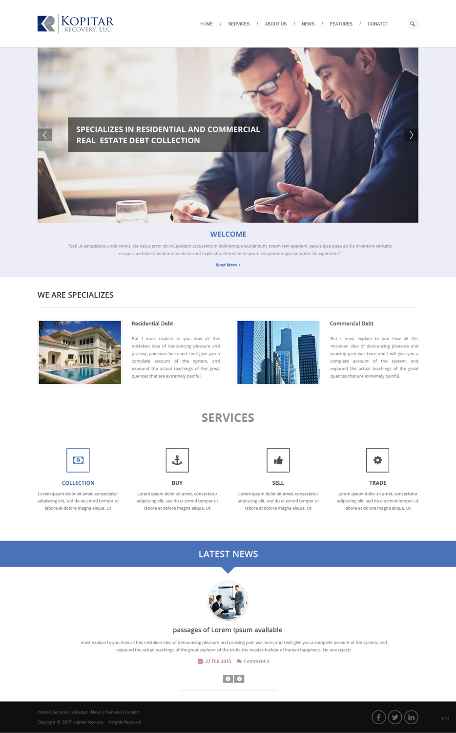 Diseño Web por pb para kopitar recovery llc | Diseño #5564572