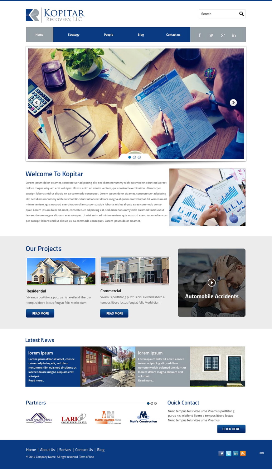 Diseño Web por pb para kopitar recovery llc | Diseño #5564574