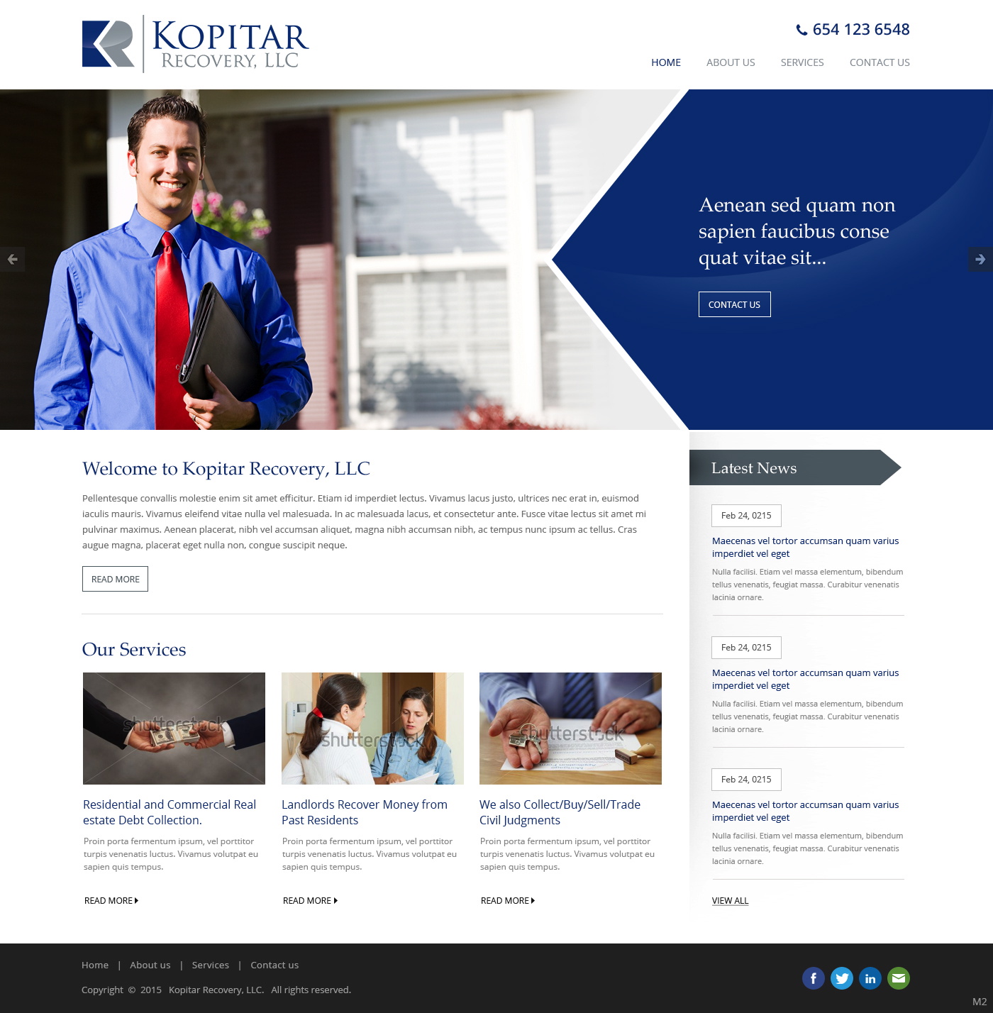 Diseño Web por pb para kopitar recovery llc | Diseño #5564582
