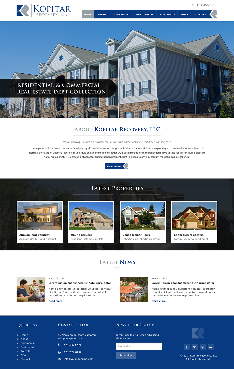 Web-Design von Sbss für kopitar recovery llc | Design #5595001