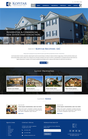 Debt Collection Website Design! We are the solution for landlords to get paid what they are owed. | Web-Design von Sbss