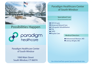 Card Design by V.George for Pardigm Healthcare | Design: #1541165