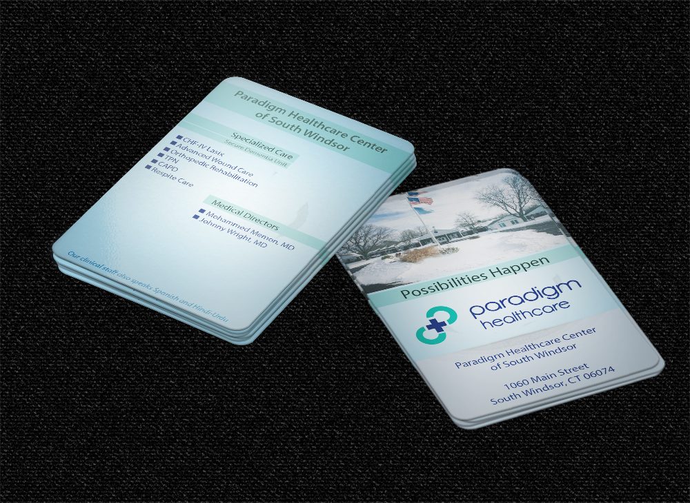 Diseño de Tarjeta por V.George para Pardigm Healthcare | Diseño #1541168