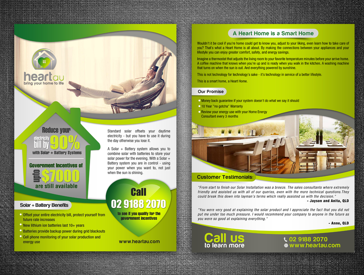Flyer Design by ESolz Technologies for Heartau | Design #5591555