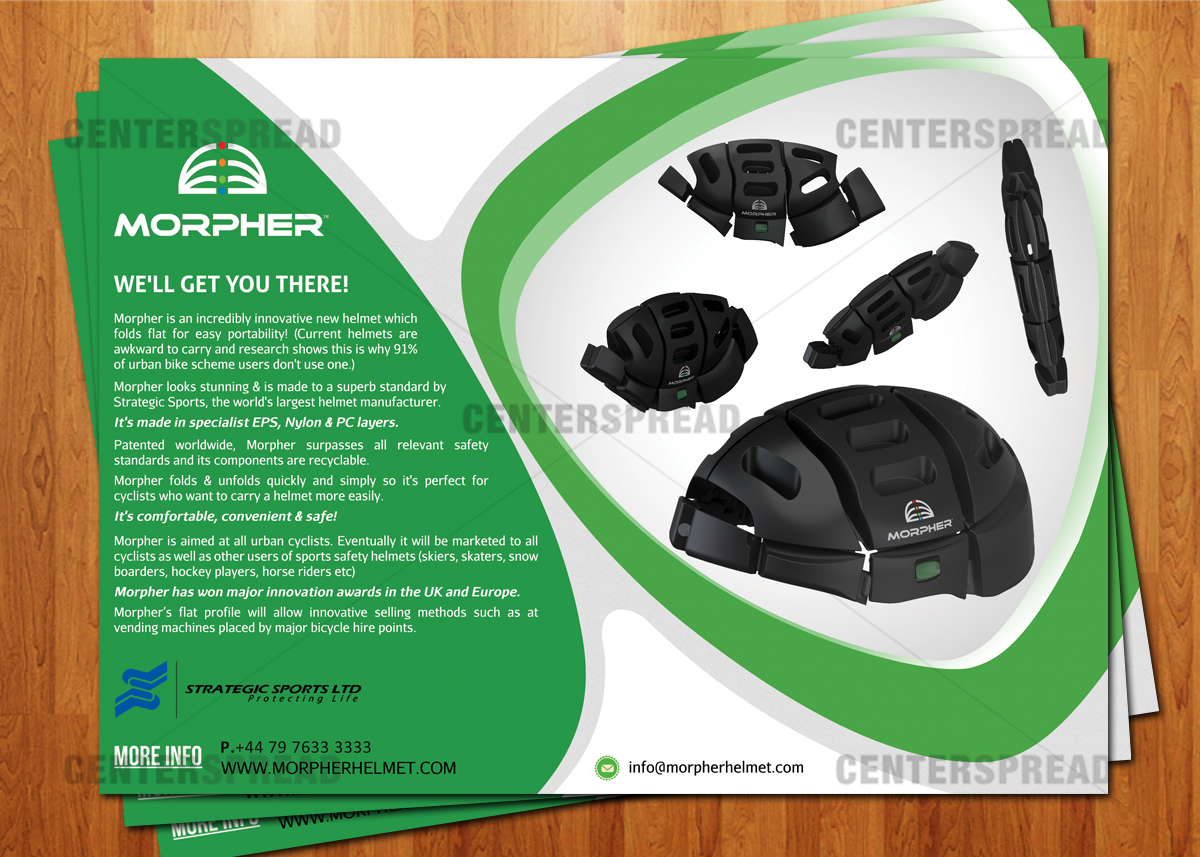 Flyer Design by CENTERSPREAD for Vigil Helmets Limited | Design #1535546