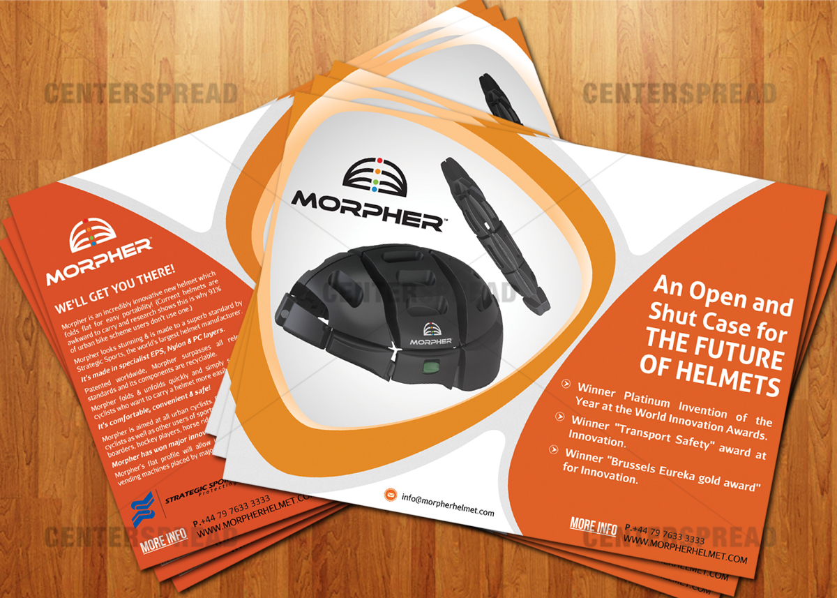Flyer Design by CENTERSPREAD for Vigil Helmets Limited | Design #1535589