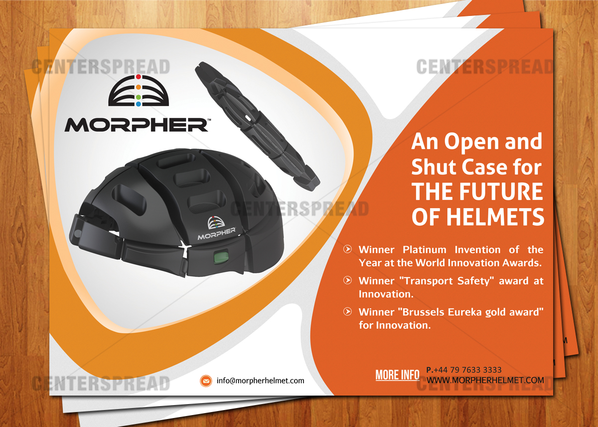 Flyer Design by CENTERSPREAD for Vigil Helmets Limited | Design #1535614