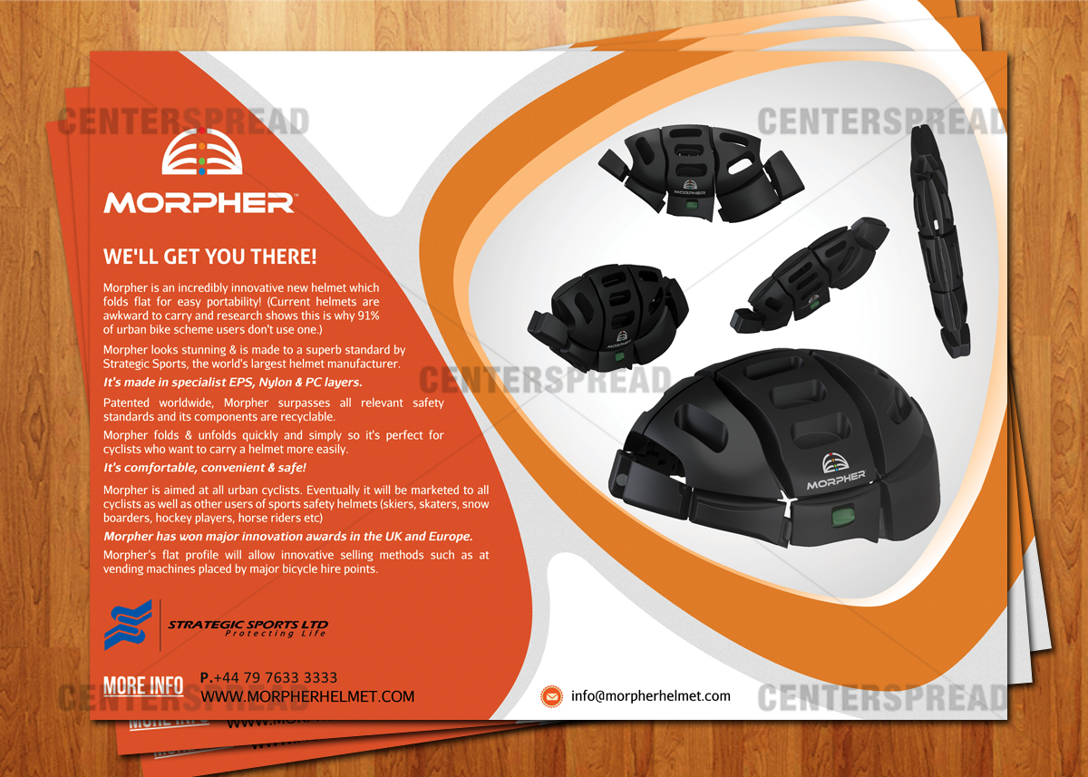 Flyer Design by CENTERSPREAD for Vigil Helmets Limited | Design #1535658