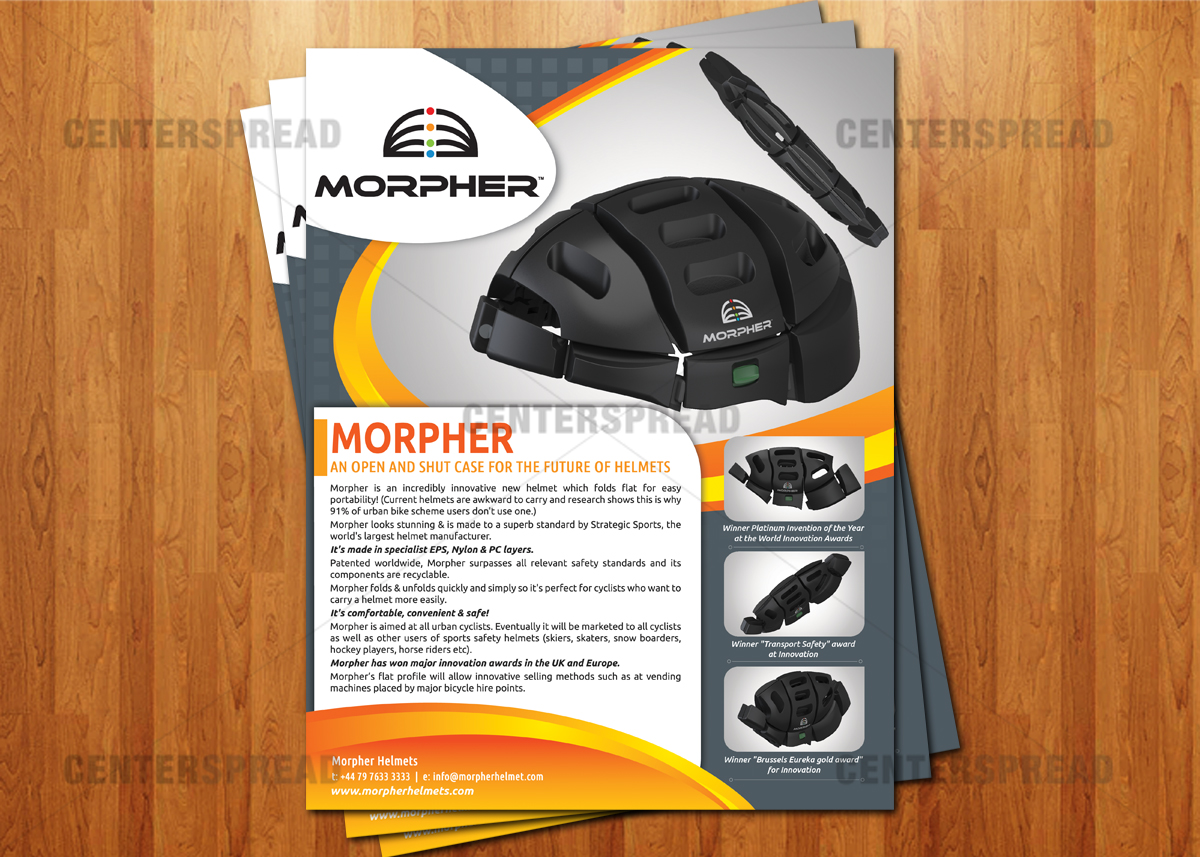 Flyer Design by CENTERSPREAD for Vigil Helmets Limited | Design #1535692