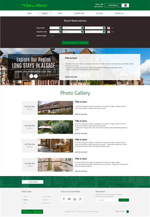 Wordpress design for lovely french B&B - Clos du Murier