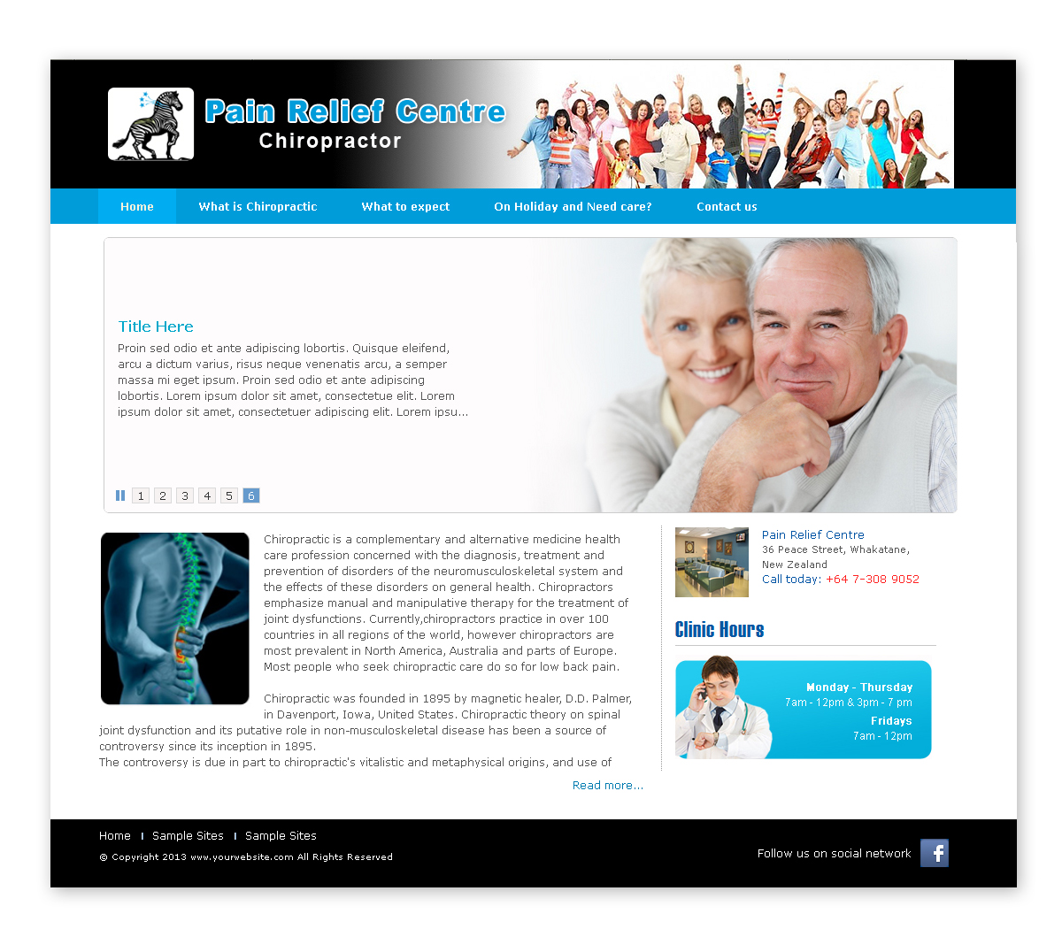 Web Design by ronald for Pain Relief Centre | Design #1540752