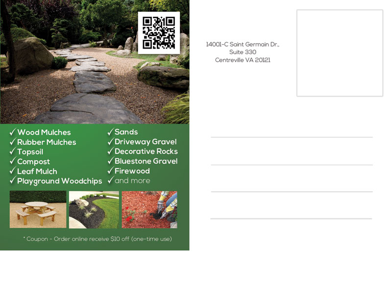 Design de Carte Postale par alessandroevge pour The Rubber Mulch Pro | Design #5558963