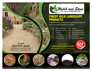 Diseño de Postal por VEGA-Designs para The Rubber Mulch Pro | Diseño #5581521