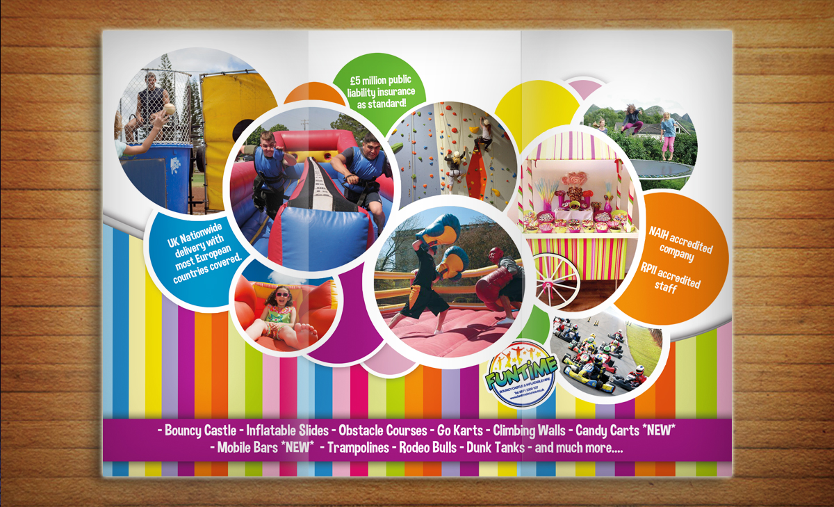 Playful, Personable, Entertainment Brochure Design for Funtime ...