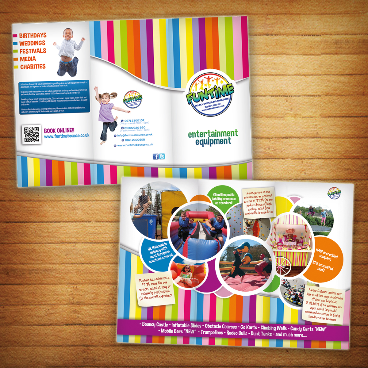 Design de Brochure par alessandroevge pour Funtime Inflatables Limited | Design #5626319