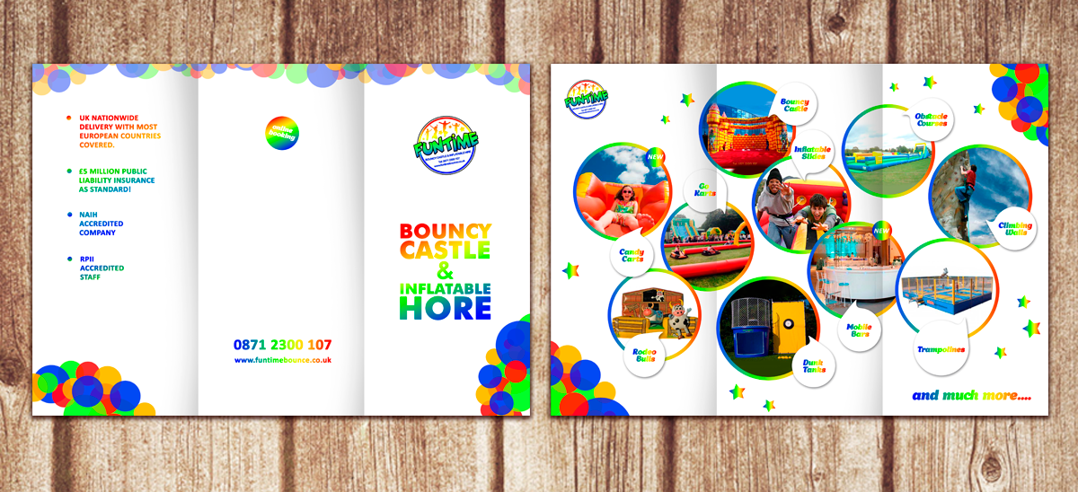 Broschüren-Design von Victor_pro für Funtime Inflatables Limited | Design #5605433