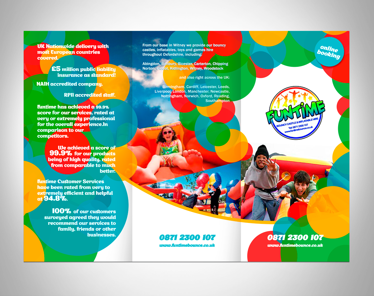 Broschüren-Design von Victor_pro für Funtime Inflatables Limited | Design #5631683