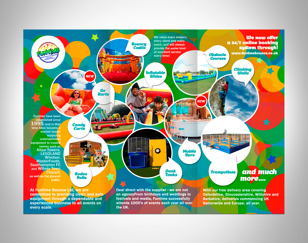 Broschüren-Design von Victor_pro für Funtime Inflatables Limited | Design #5631690