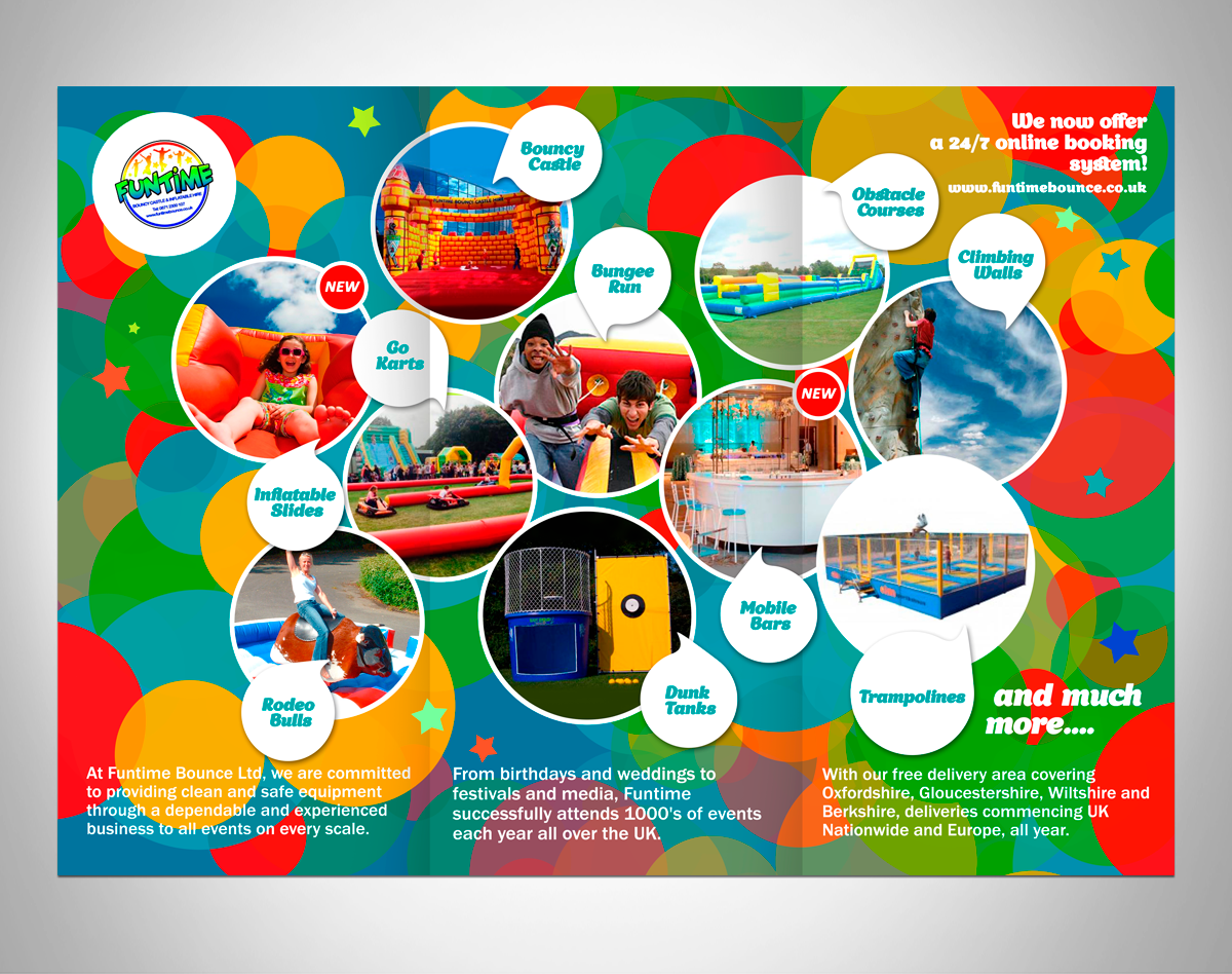 Broschüren-Design von Victor_pro für Funtime Inflatables Limited | Design #5714433