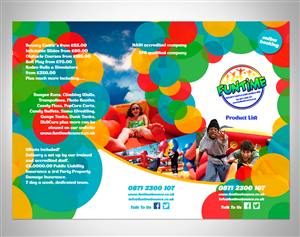 Brochure Design by Victor_pro for Funtime Inflatables Limited | Design: #5750250