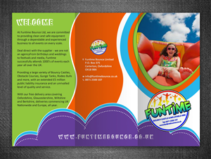 Brochure Design by ESolz Technologies for Funtime Inflatables Limited | Design #5602106