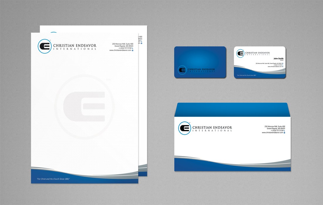 Stationery Design by Sarah Mathews for Christian Endeavor International | Design #1555217