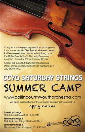 Poster Design by Dalibor Zunic for Collin County Youth Orchestra | Design: #1548078