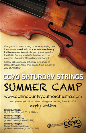 Design de Poster par Dalibor Zunic pour Collin County Youth Orchestra | Design #1551236