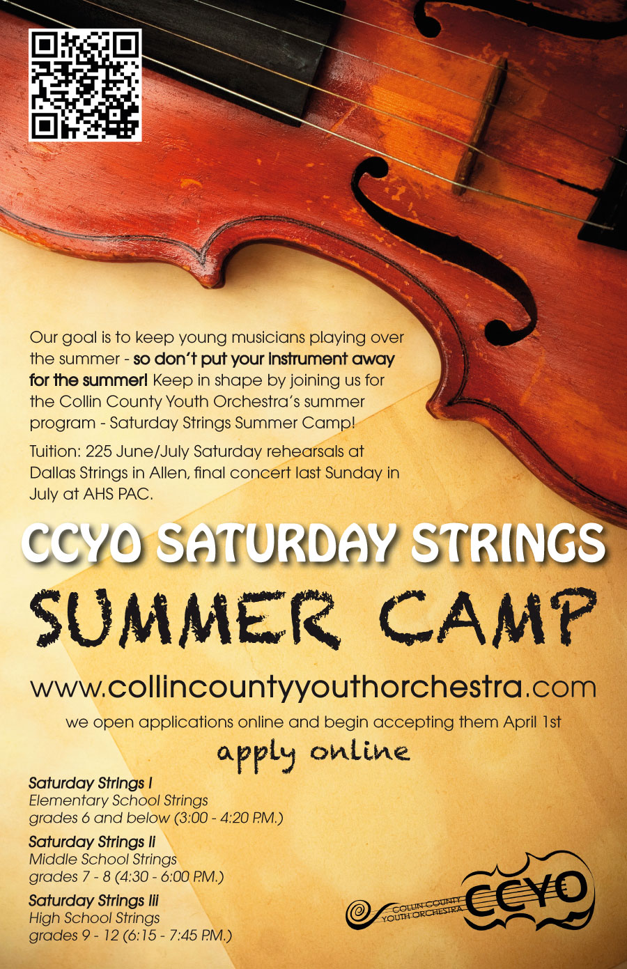 Design de Poster par Dalibor Zunic pour Collin County Youth Orchestra | Design #1566856