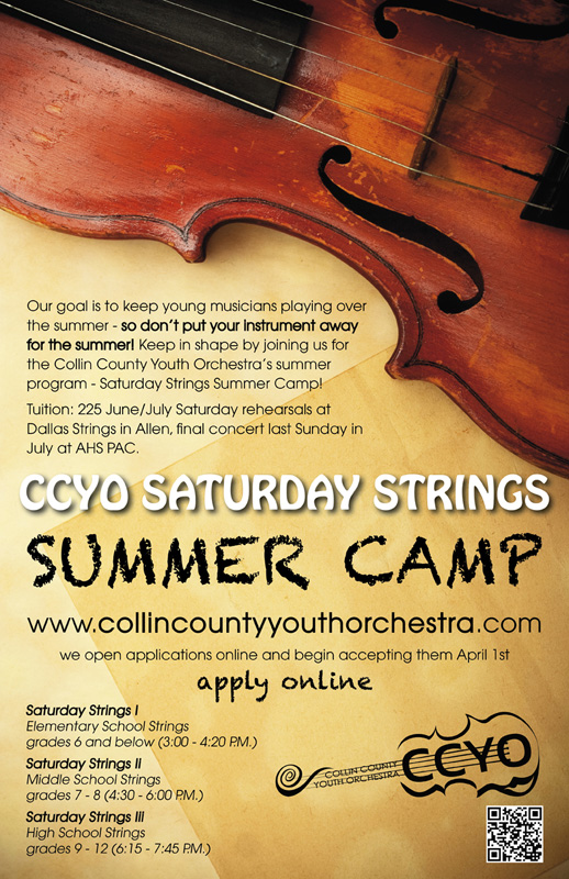 Poster-Design von Dalibor Zunic für Collin County Youth Orchestra | Design #1567145