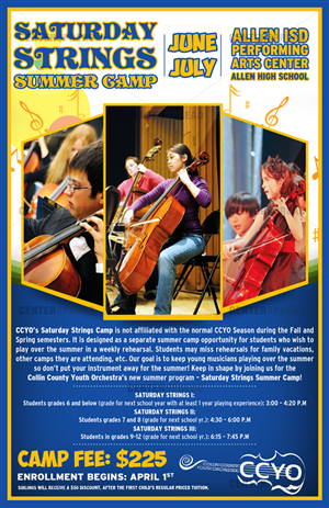 Poster Design by CENTERSPREAD for Collin County Youth Orchestra | Design: #1539935