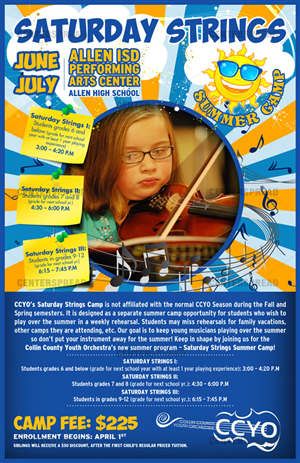 Poster Design by CENTERSPREAD for Collin County Youth Orchestra | Design: #1539967