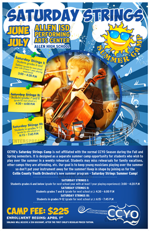 Poster Design by CENTERSPREAD for Collin County Youth Orchestra | Design: #1539975